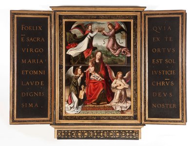 Triptych of the Coronation of the Virgin by Marcellus Coffermans